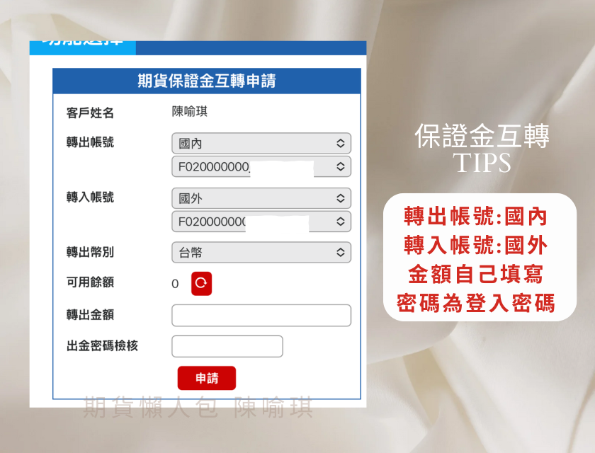 國內外 保證金互轉